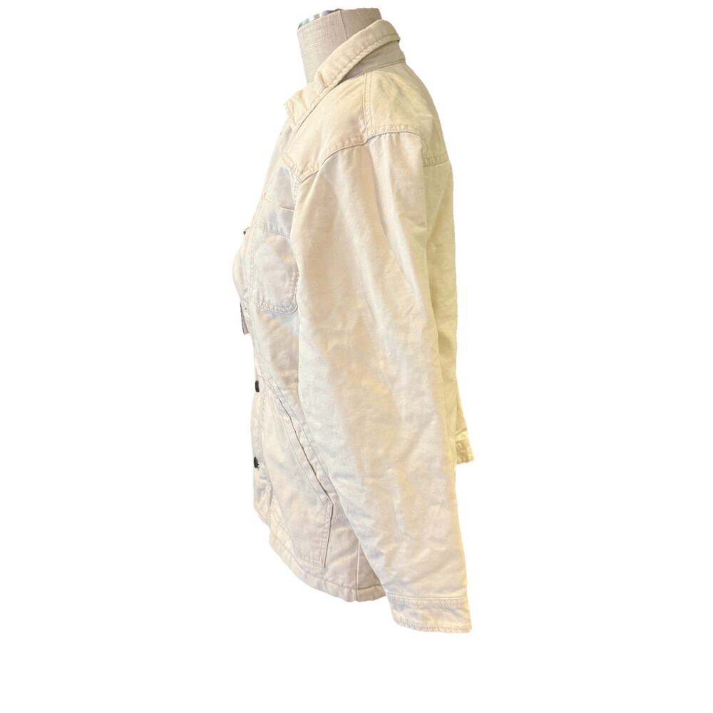 Alpine Design Women’s XS Quilted Chore Coat Natural Khaki Organic Cotton - Picture 2 of 13